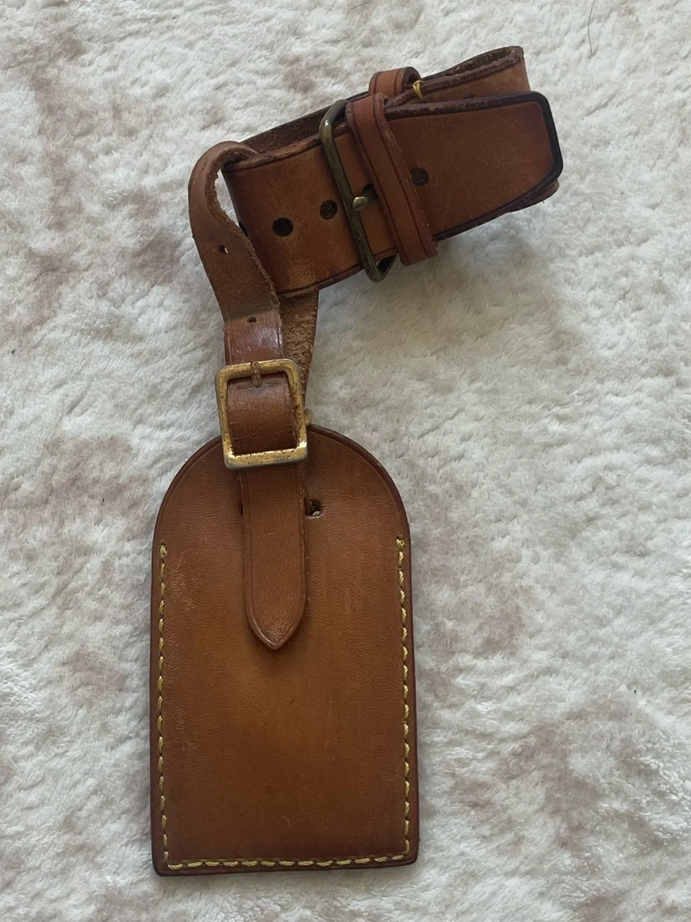 LOUIS VUITTON Luggage Tag with Buckle Strap